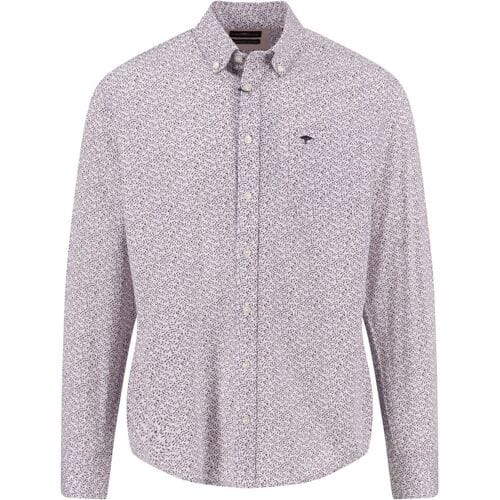 Fynch-Hatton Overhemd Minimal Flower Pattern Magnolia / male