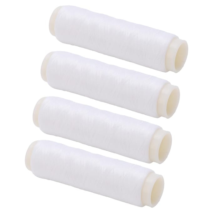 4 stuks 100 200m Onzichtbare Nylon Vislijn Rubberen Band Hoge Elasticiteit Visaccessoires Nummer 4 white