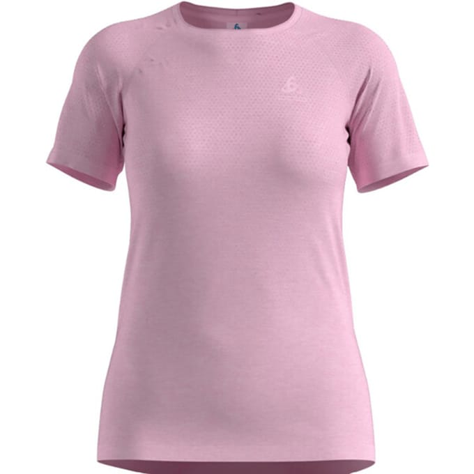 Odlo Odlo T-shirt crew neck s/s ESSENTIAL SEAMLESS ROZE - Maat M