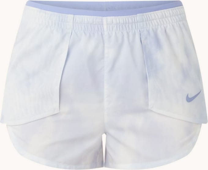 Nike High waist straight fit hardloopshorts met Dri-FIT - Paars/ Wit - Maat XL