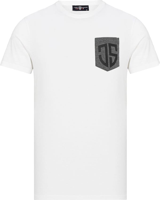 Jimmy Sanders – Simone – T shirt heren – Wit – Maat M