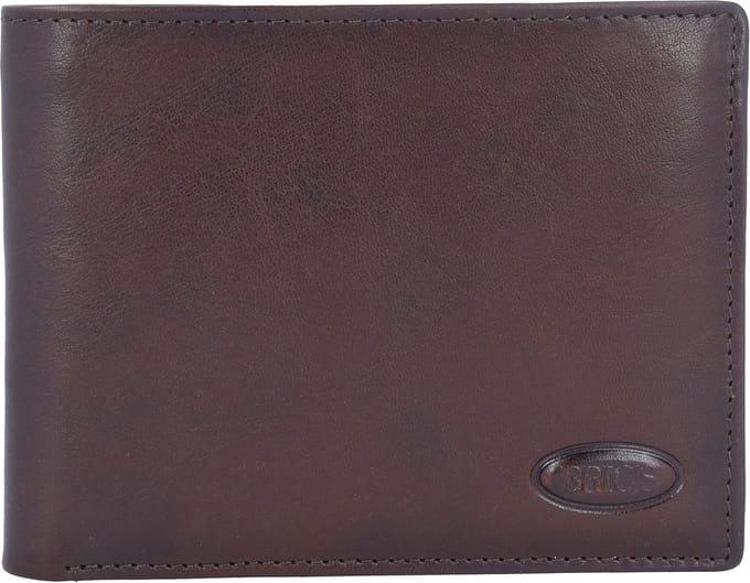 Bric's Monte Rosa Portemonnee RFID Leer 12,5 cm - Jongens - Horizontaal - braun
