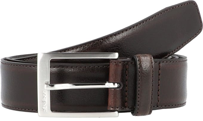 Strellson Riem leer - Jongens - 115 cm - dark brown
