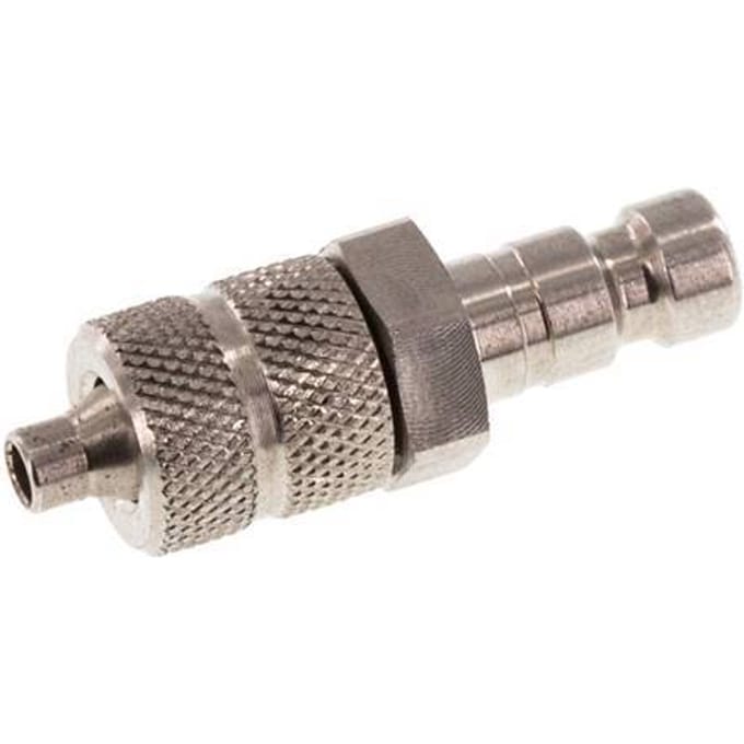RVS 306L DN 2.7 (Micro) Luchtkoppeling Insteeknippel 3x4.3 mm Push-On - CLP2-N-SSL-P-3