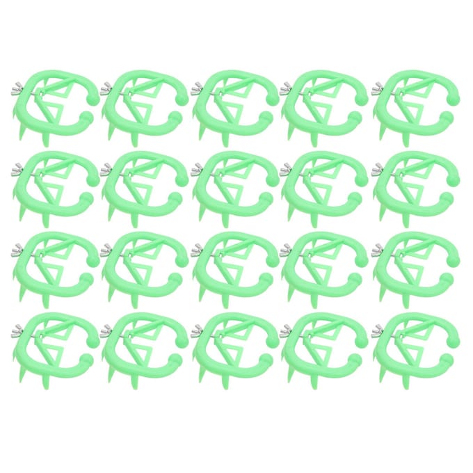 20 Stuks Kalverspenen Efficiënt Plastic Comfortabel Kalvermelk Zuigremmer Runder Neusring green