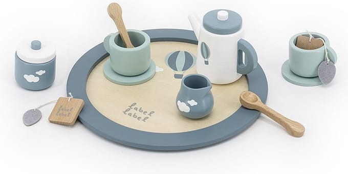 Label Label Groen Houten Theeservies Set LLWT-24814