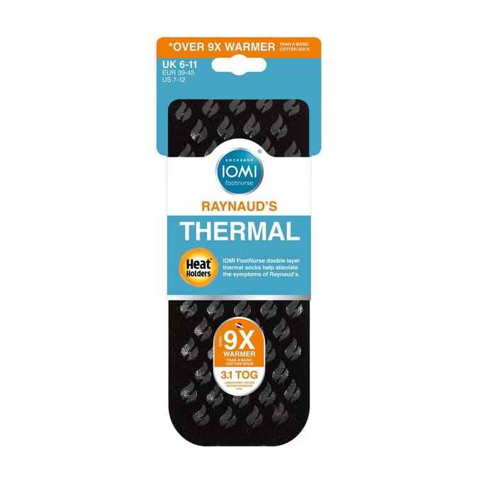 1 Pack Dikke 3.1 TOG Antislip Thermo Slippersokken voor Raynaud's