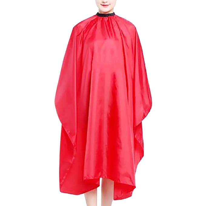 Kapperscape Unisex Waterdicht Verstelbaar voor Salon Kapper Styling Haarknippen Rood red