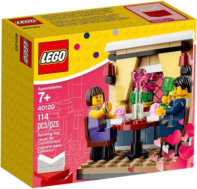 LEGO Seasonal Valentine’s Day Dinner, Bouwpakket, 7 jaar, 114 stuk(s)