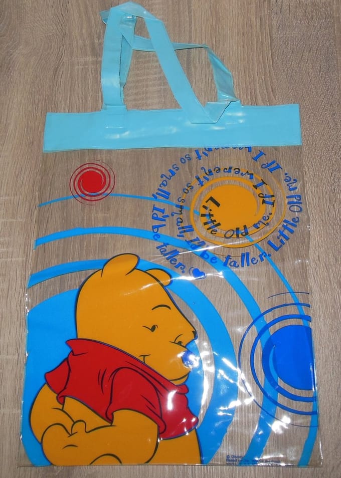 Kindertasje plastic Winnie de Poeh print