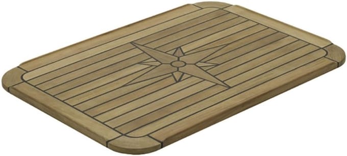 Tafelblad Teak - Houten Tafelblad - Horeca Gebruik - Inklapbaar Ontwerp - 51x75cm - Houtkleur