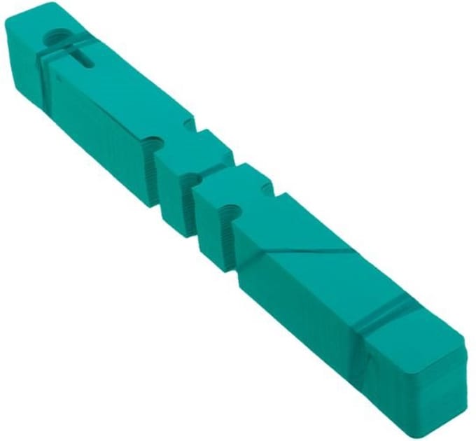CombiCraft Losse sleufetiketten groen - 210x20mm - bundel van 100 stuks