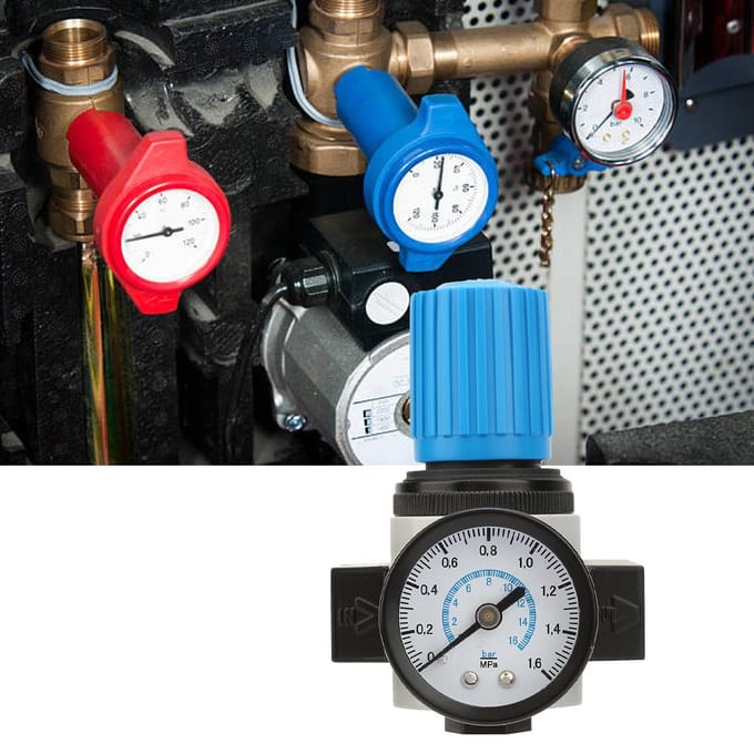 LR14MINI 16bar 16KG Luchtregeling Compressor Manometer Ontlastregelaar Ventiel G14