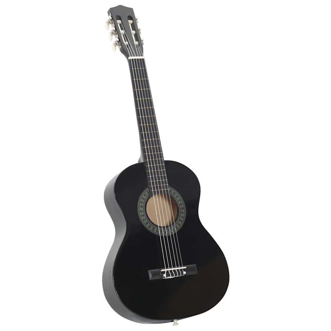 vidaXL - Gitaar - klassiek - beginner - en - kinderen - 1/2 - 34" - zwart