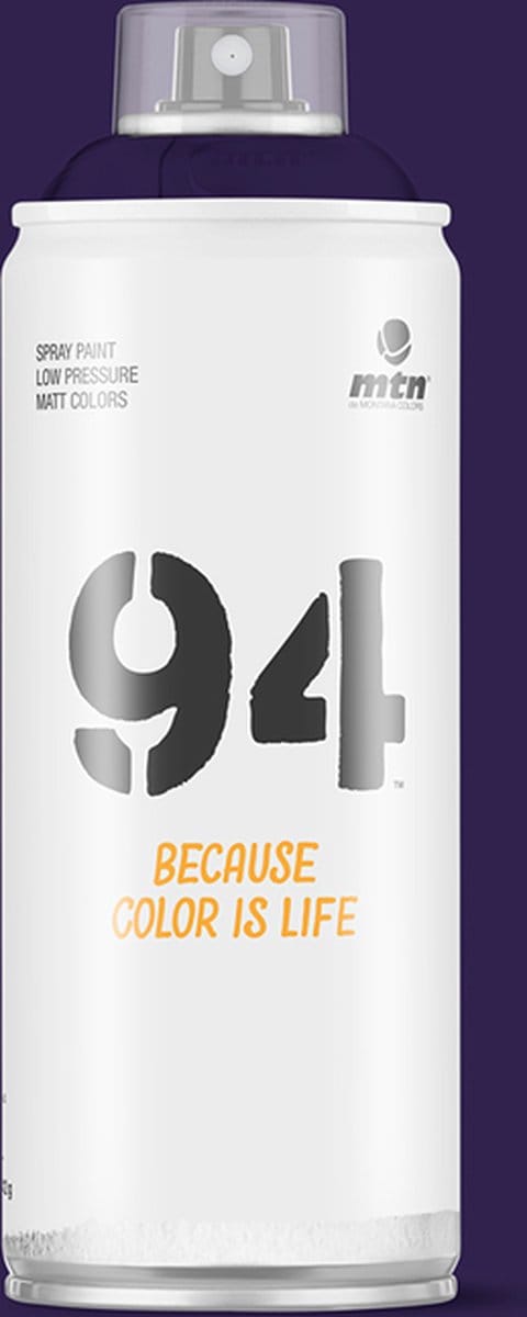 MTN94 ELECTRA VIOLET spuitverf - 400ml lage druk en matte afwerking