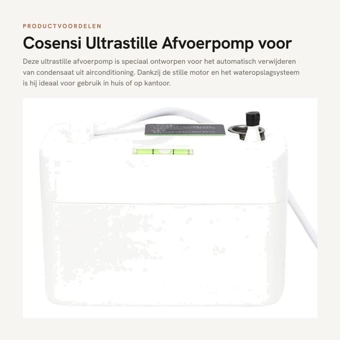 Dailygoods - Ultrastille Afvoerpomp voor Airconditioning met Vlotter
