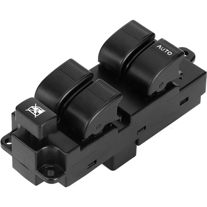 Interrupteur de Commande Maître de Vitre Électrique Convient pour Mazda BT 50 2006 2012 UB93 66 350 (Droite) black