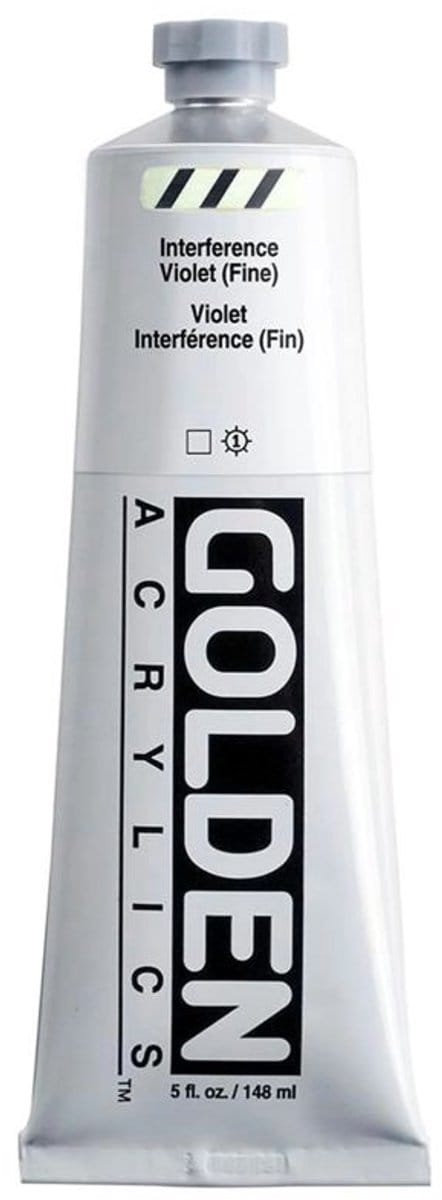 Golden Heavy Body Acrylverf Interference Violet (fijn) 148 ml