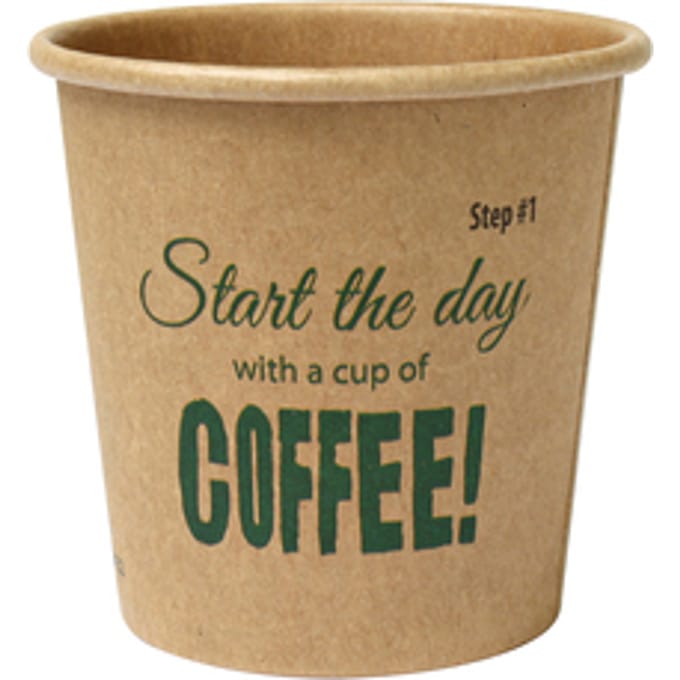 espresso bekertje Silly Times - biobased paper cups 120 ml - 50 stuks