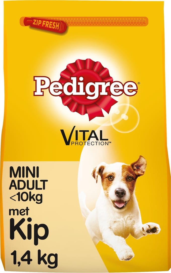 Pedigree Adult Mini Menu Kip - Hondenvoer - 3 x 1.4 kg