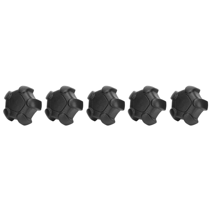 5 Pièces Boulon à Molette Réglable Plastique Tête Étoile à Cinq Branches Vis à Serrage Manuel Poignée de Verrouillage M6 10mm