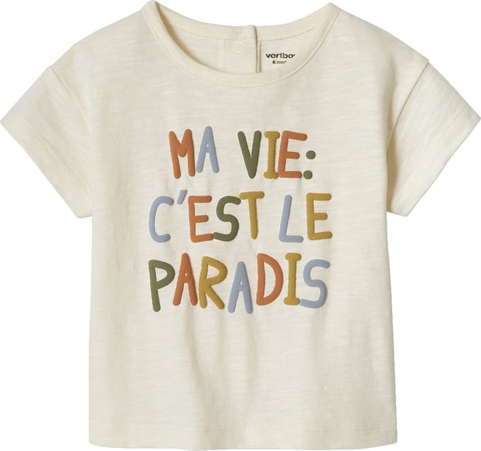 Vertbaudet Baby-T-shirt "paradis" korte mouwen