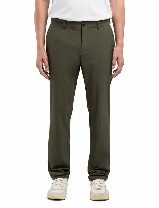 Replay M9041.000.23963 Chino Broek Groen 33 / 32 Man