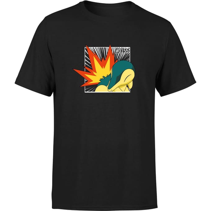 Pokemon Cyndaquil Men's T-Shirt - Black - S