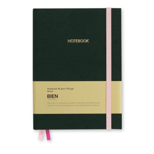 Bien moves notitieboekje, donkergroen