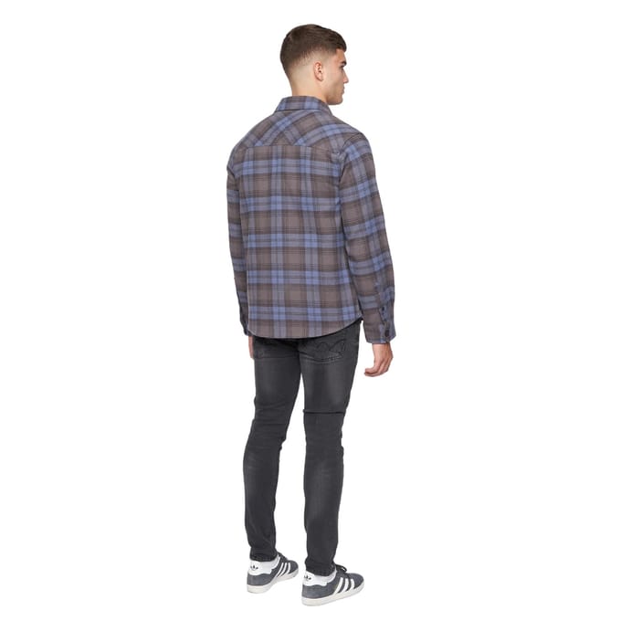 Duck and Cover Heren Willington geruit overhemd (Blauw)