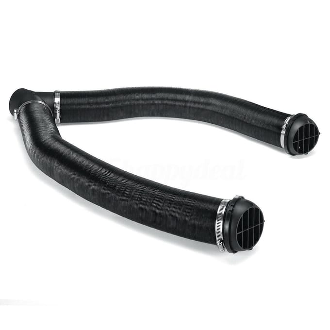Compatibel met Webasto Diesel Heater 75mm Heater Pipe Ducting Y Branch Warmeluchtuitlaat Ventilatiekit gray
