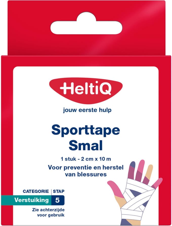 Heltiq Sporttape smal 2cm x 10m 1 Stuks