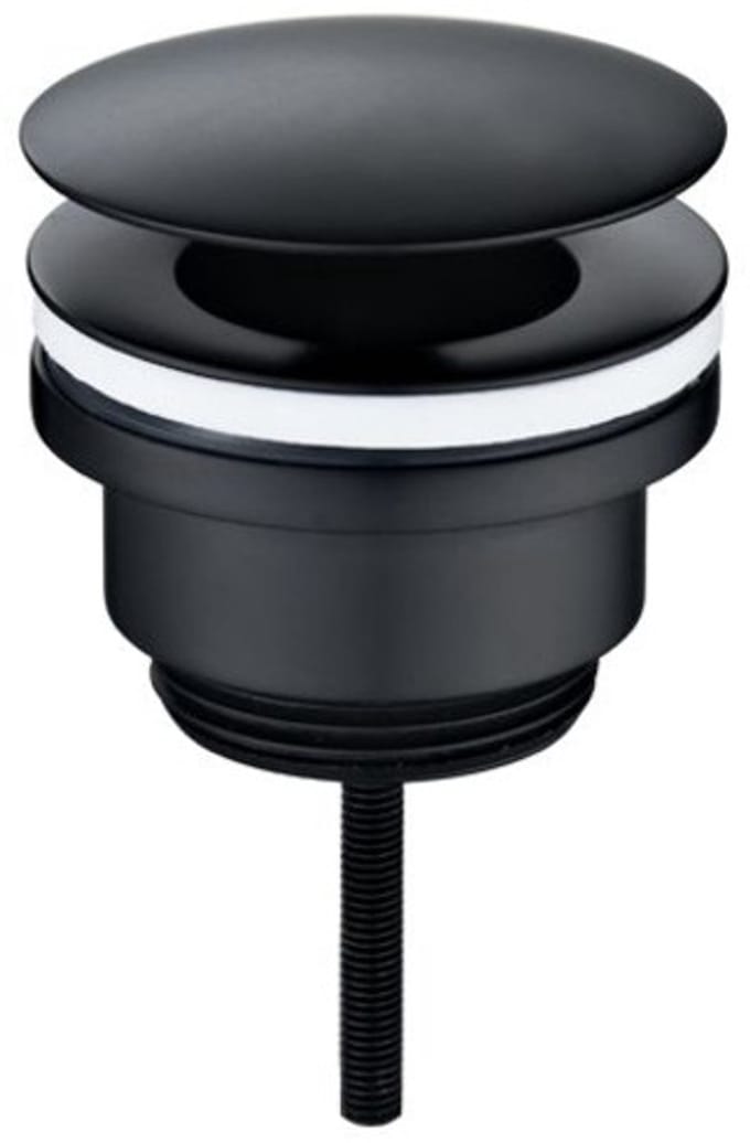 Wiesbaden UniMatch Open Afvoerplug 5/4 Inch - Mat Zwart