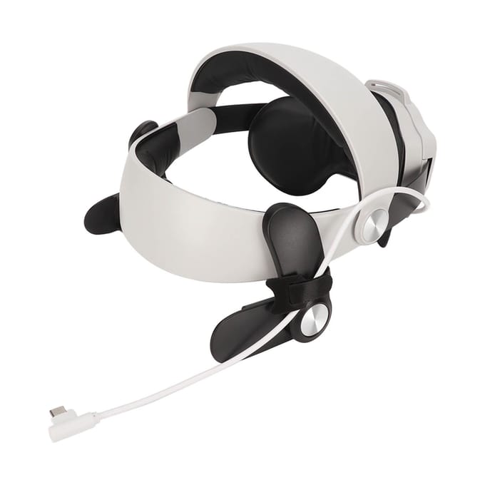 VR Hoofdband Verwijderbaar Verstelbaar Spons en ABS VR Hoofdband voor Oculus Quest 2 Entertainment MQ2 white