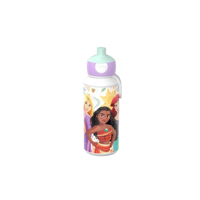 Mepal Pop-up drinkfles Campus - 400 ml - Sluit goed af - Drinkbeker voor kinderen - Princess Power
