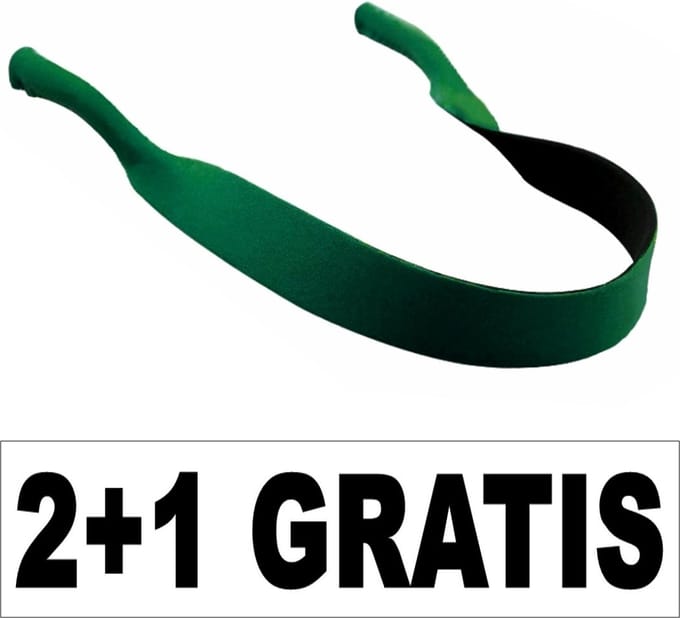 Fako Bijoux® - Brillenkoord Neopreen - Brilband - Sport - Watersport - Groen - 2+1 Gratis