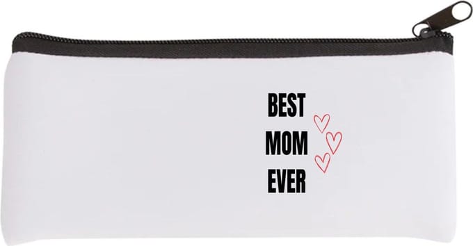 Akyol - best mom ever Etui - Moeder - mama - moederdag - cadeau - verjaardag - oma - 20 bij 9 cm
