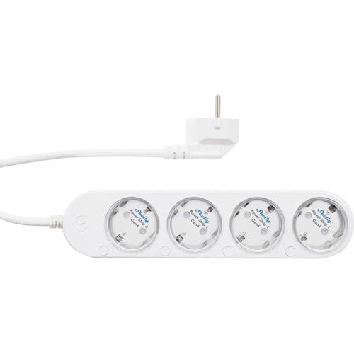 SHELLY Power Strip 4 Gen4, 4-voudig, wit, WiFi, Bluetooth, Zigbee, Matter, HomeKit, Alexa