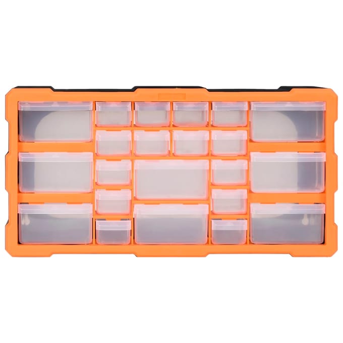 vidaXL - Organiser - met - 22 - lades - 49x16x25,5 - cm