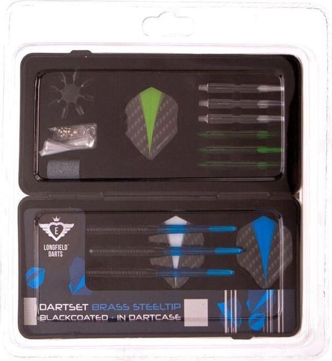 Longfield dartpijlen set in etui