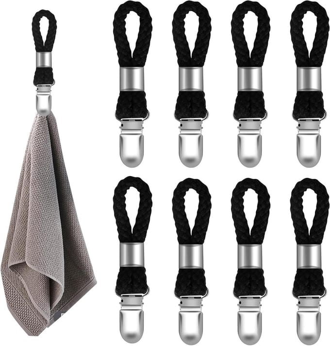 Solidchoice - Set van 8 Handdoekclips voor een Nettere Badkamer