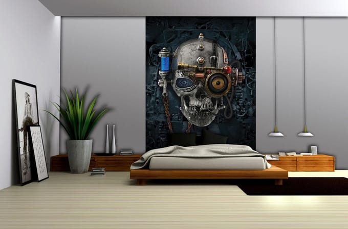 Alchemy  Art Necronaut Skull Photo Wallcovering