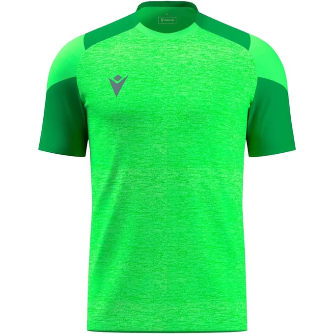 Macron Glory Golem Shirt Korte Mouw Heren - Fluo Groen / Groen | Maat: S