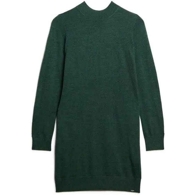 Superdry - Gebreide Mernio jurk met lange mouwen - Dames - Jurken