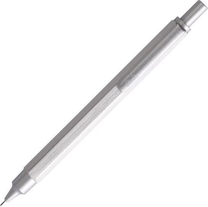 Rhodia Script Mechanical Vulpotlood – Zilveren body – 0,5 mm schrijfbreedte