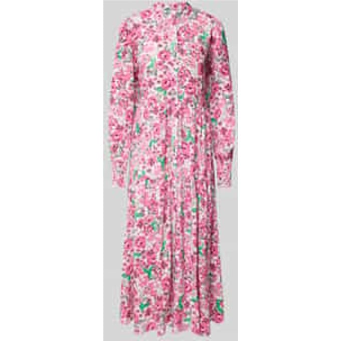 Midi-jurk met opstaande kraag, model 'ALIRA'