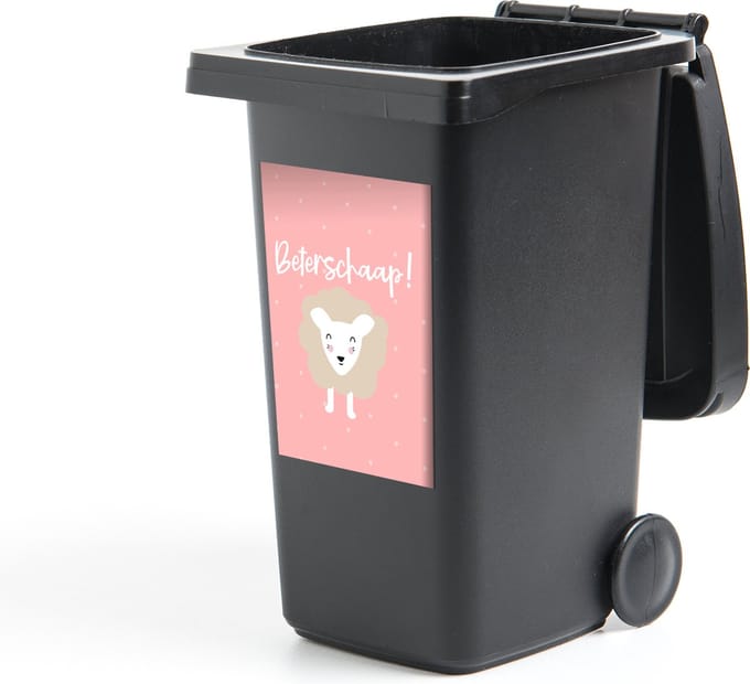 Container sticker Beterschap - Spreuken - Schaap - 40x60 cm - Kliko sticker