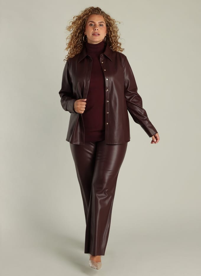 YEST CURVE Gemma Tops - Dark Bordeaux - maat 4(54/56)