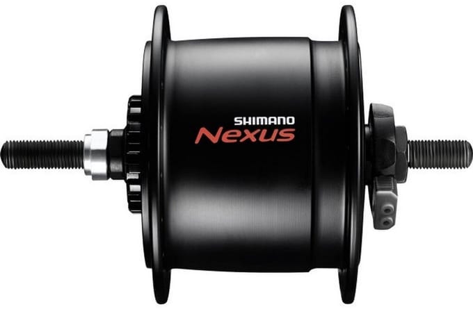 Naafdynamo Shimano Nexus DH-C6000-3R 3 Watt - 36 gaats - rollerbrakes - zwart