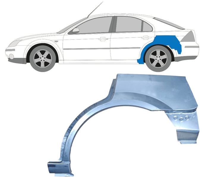 Reparatiepaneel achterspatbord voor Ford Mondeo 2000-2007 / Links